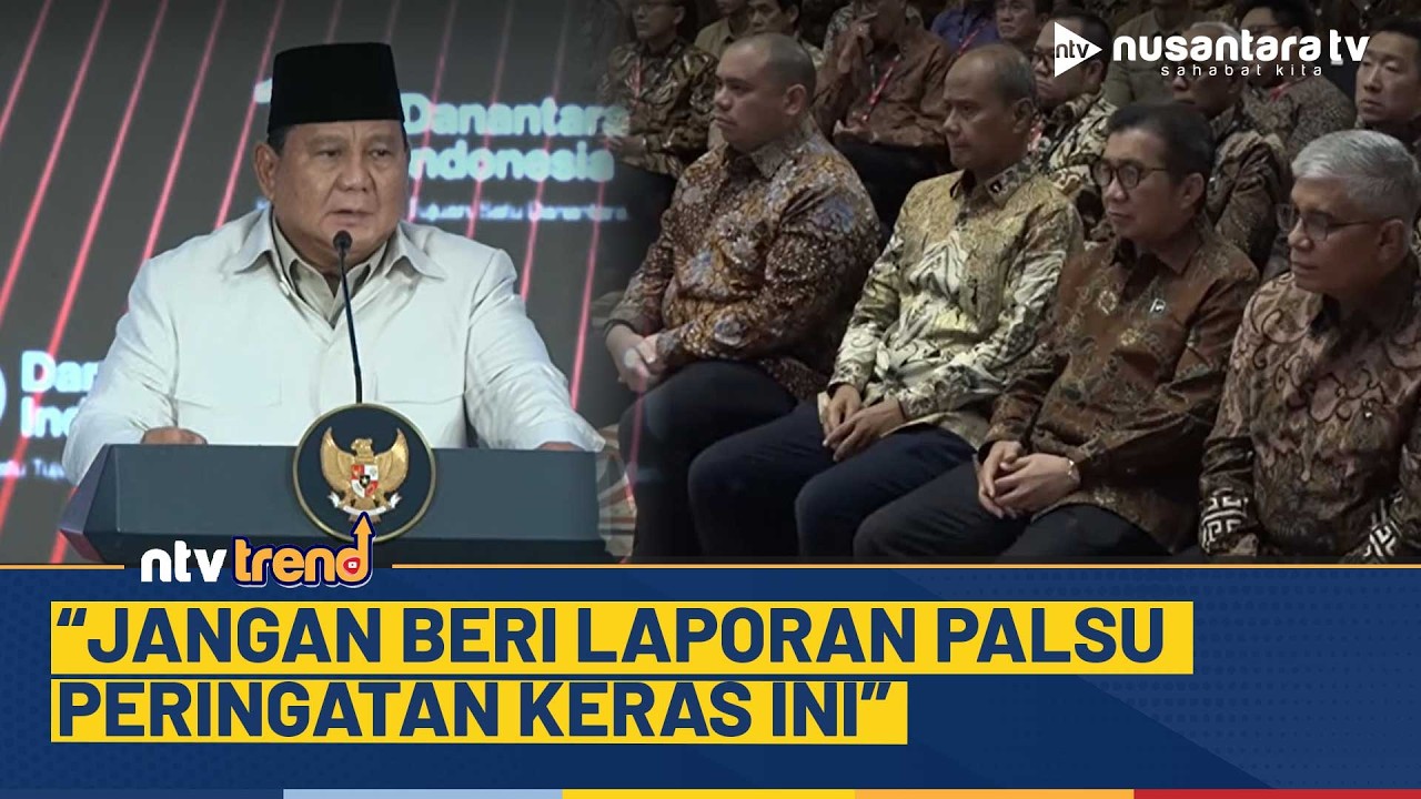 Presiden Prabowo Beri Peringatan Keras ke Anak Buah di HUT Danantara | NTV
