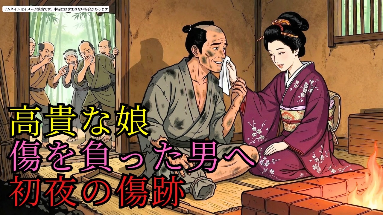足の悪い炭焼きの妻となった武家の次女。初夜、夫の足の傷跡を目にして絶句した理由とは？(AIフィクション) | 野談 | 伝説 | 昔話 | 説話 | 民話