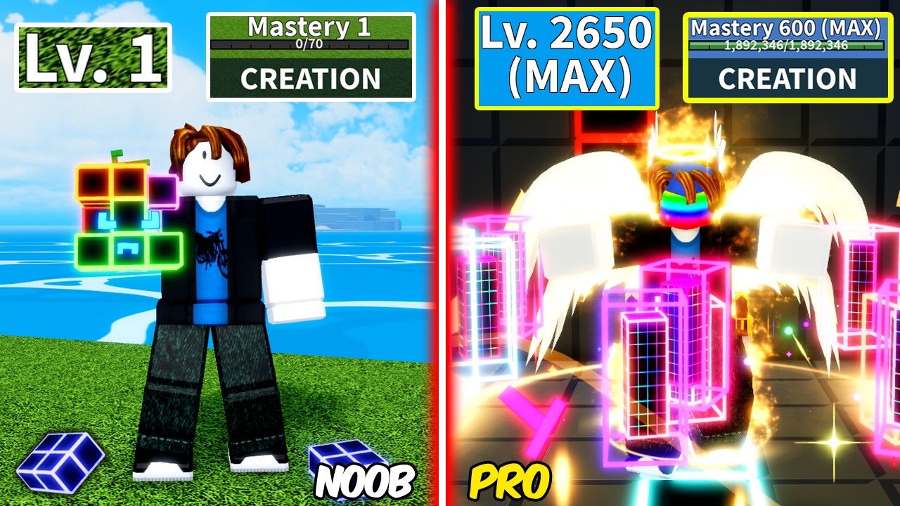 Level 1 to Max Level as Creative Bacon using only Creation Fruit | Unlocked Fully Angel V4