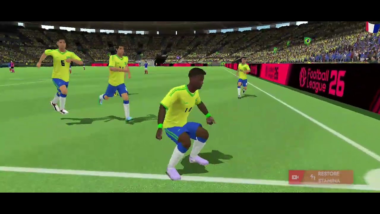 Football Brazil vs France #efootball2026 #fifa #gaming #dls26 