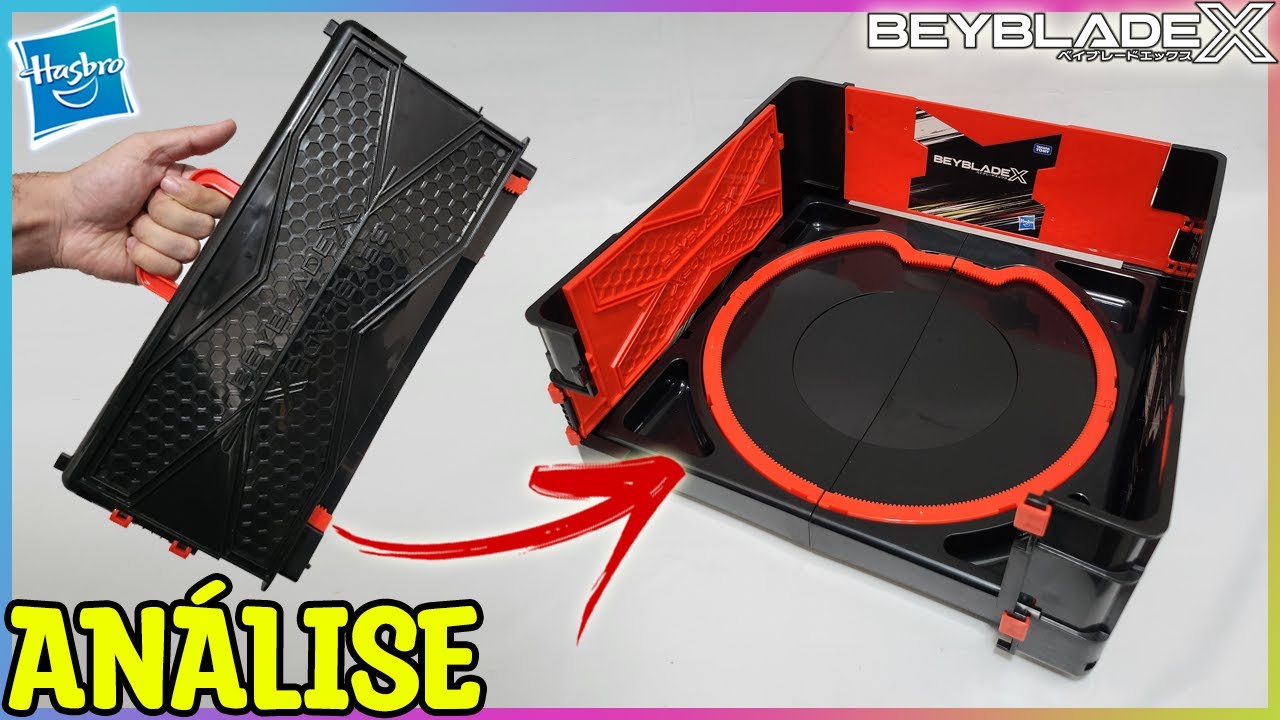 A MALETA ARENA de BEYBLADE | Clash & Carry Beystadium | Beyblade X | Unboxing, Análise e Testes