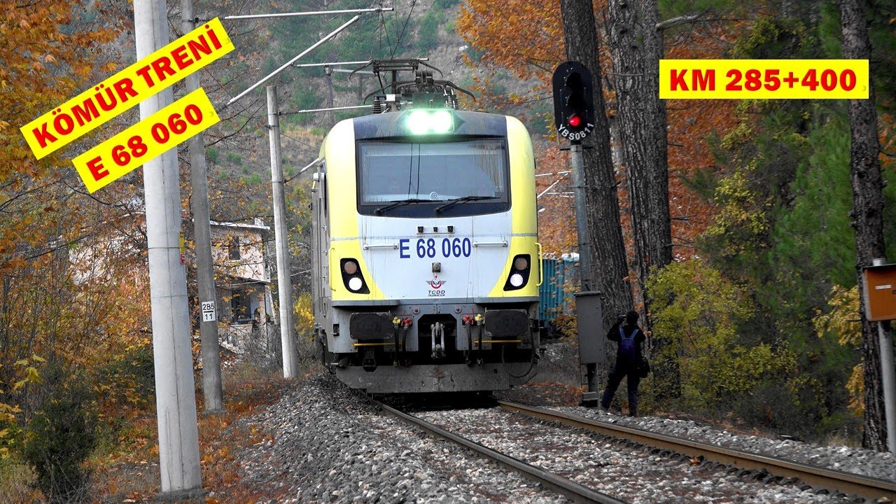 E68060 Kömür Treni Km 285+400 Kornalı Geçişi / Coal Train HYUNDAI ROTEM Belemedik/Pozantı