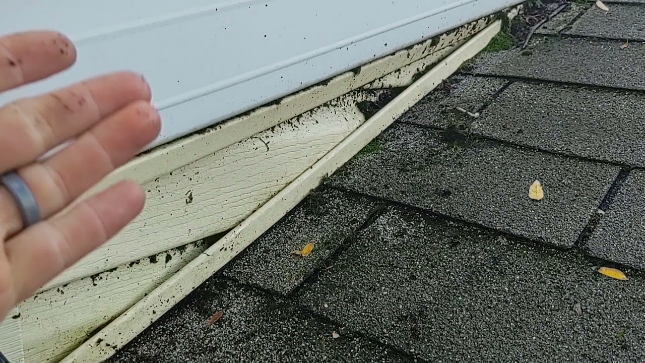 Finding a roof leak at an exterior wall