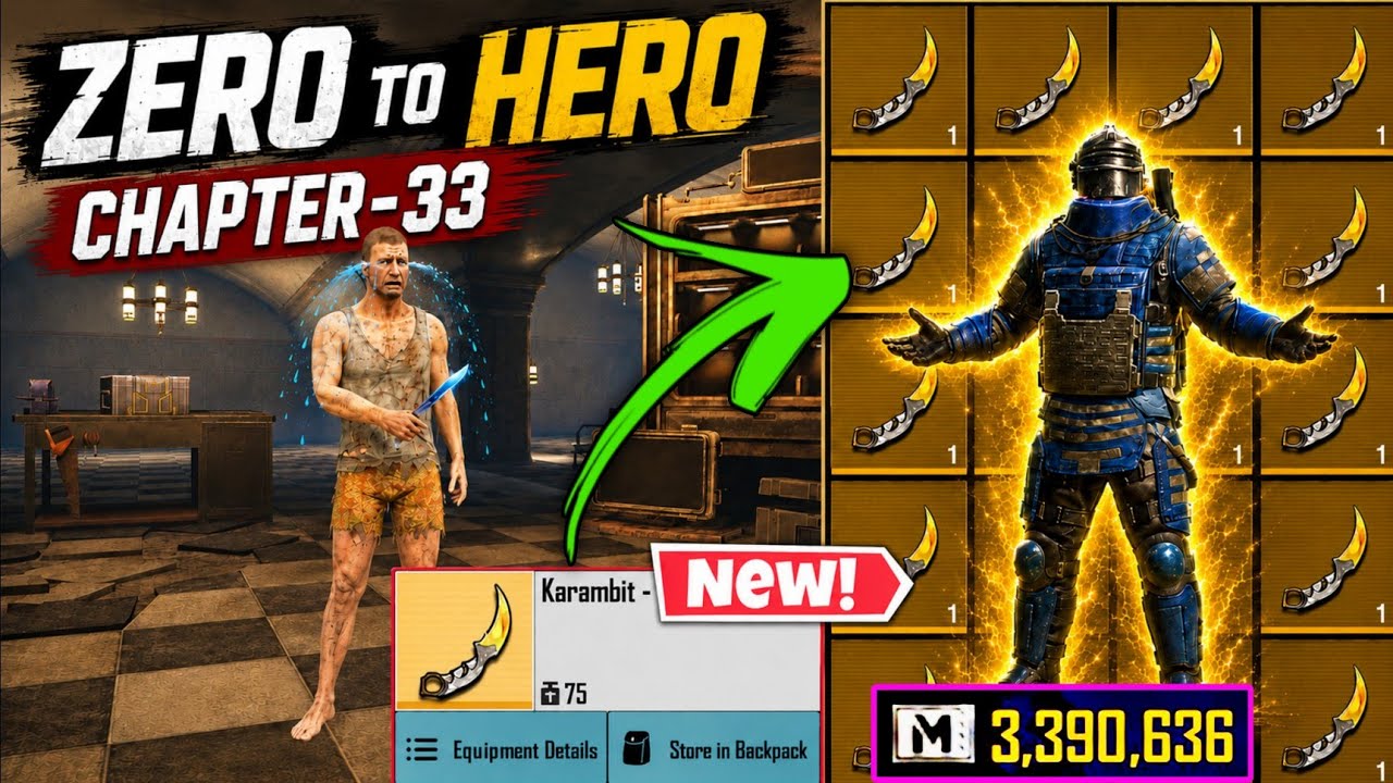 Zero to Hero challenge✅️ | How kill Nine Tail Boss🤫 | PUBG METRO ROYALE 
