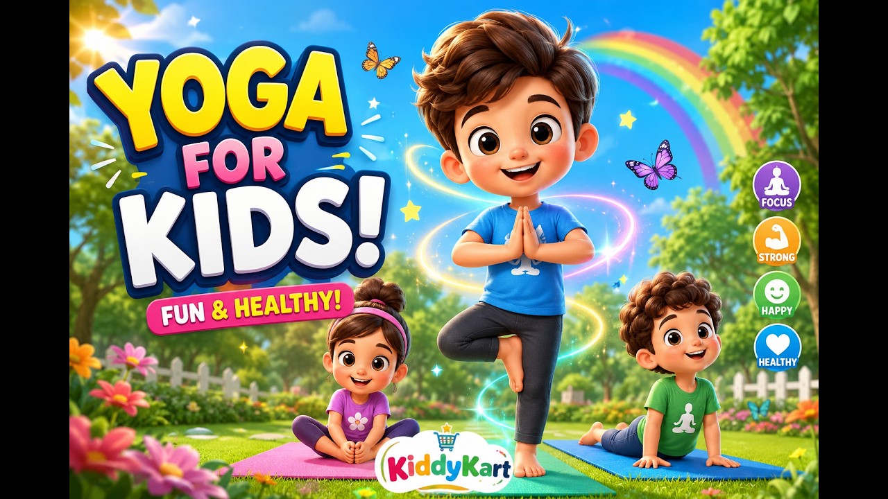 Yoga for Kids | Easy & Fun Yoga Poses for Children | KiddyKart