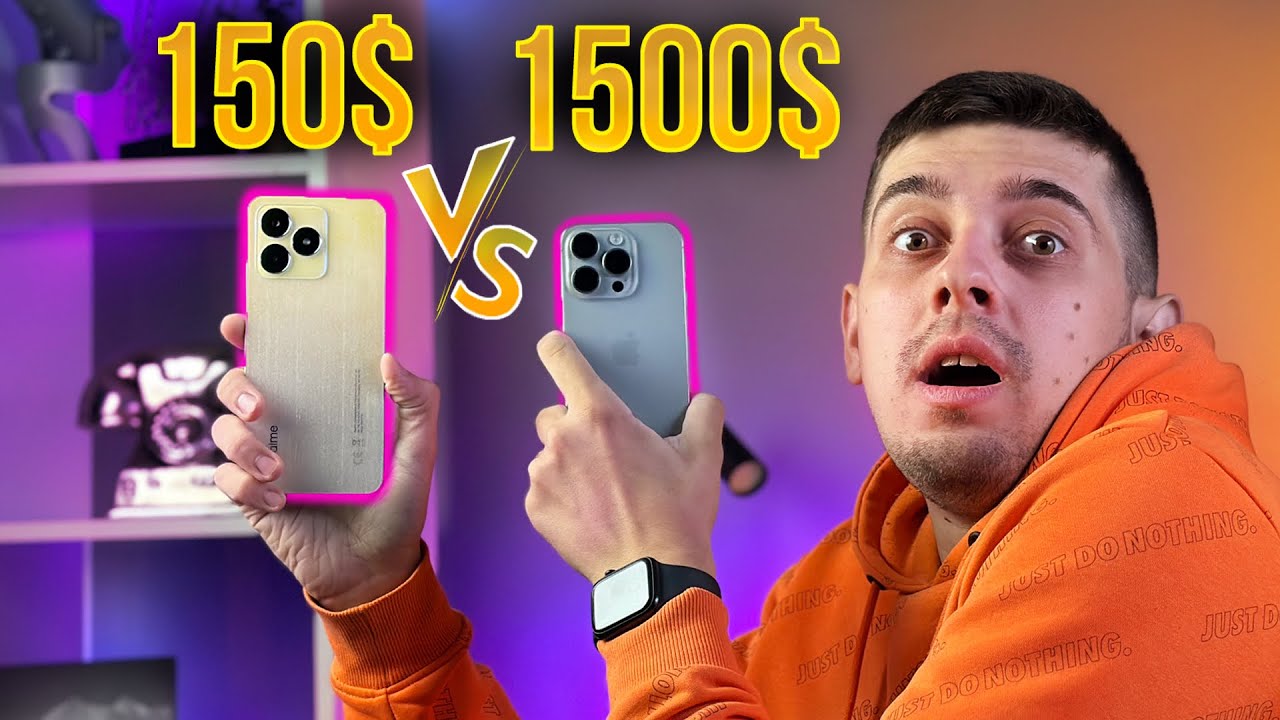 БЮДЖЕТНИК наказал iPhone 15 pro? realme C53 против APPLE!