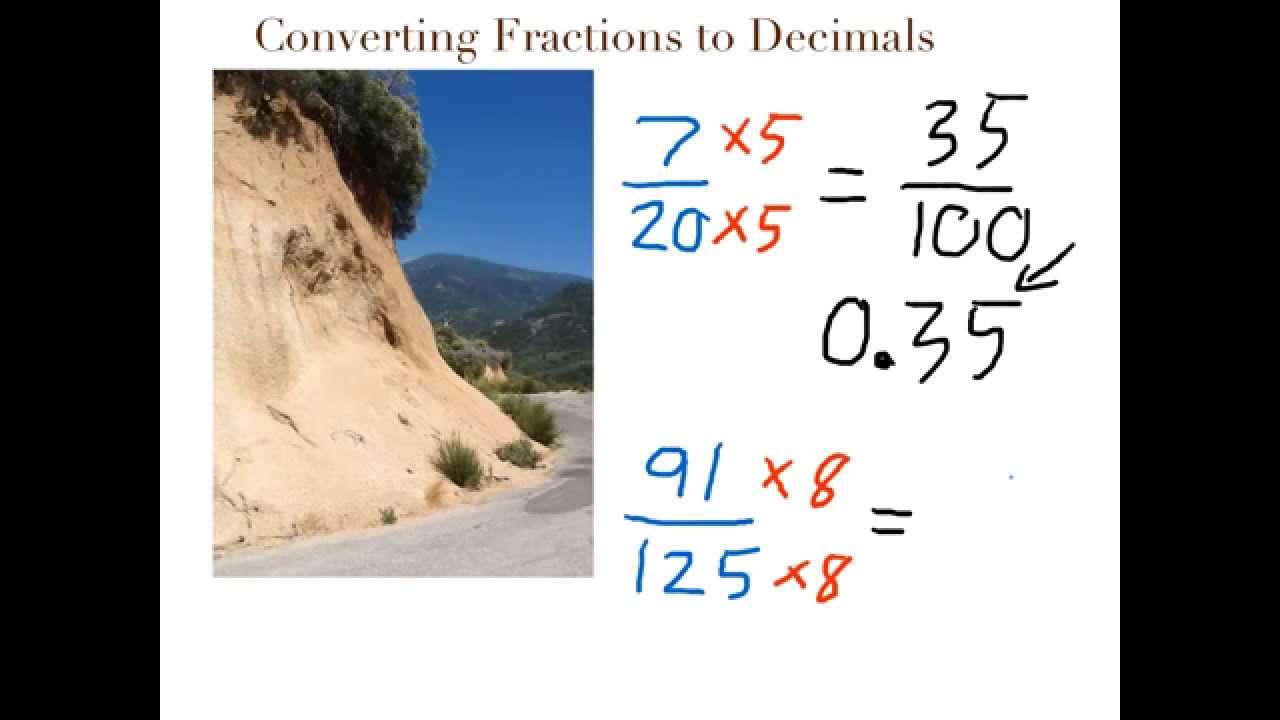Convert a Fraction to a Decimal