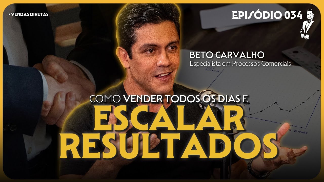 A MENTALIDADE para VENDER com ALTA PERFORMANCE, com Beto Carvalho | O Padrinho Podcast #034