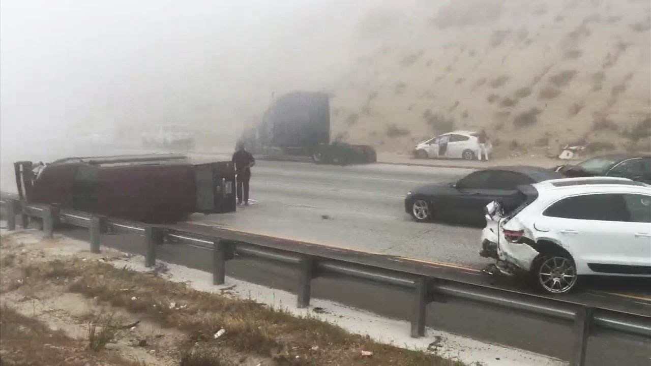 Cajon Pass: At least 17 people injured in multi-vehicle crash on SB 15 Freeway I ABC7