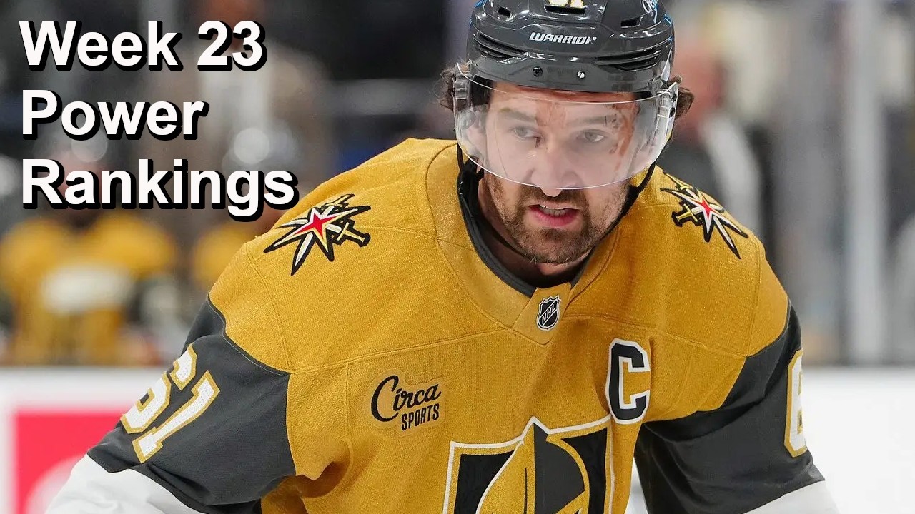 The Antepenultimate 25-26 NHL Power Rankings