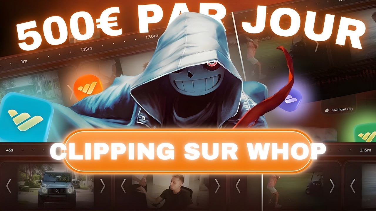 Gagne jusqu'à 500€/JOUR avec le CLIPPING sur WHOP (Nouvelle Version)