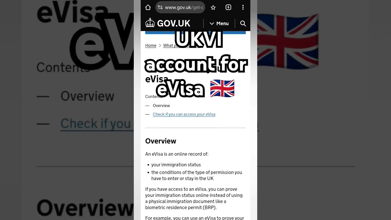 How to create a UKVI account for an eVisa 🇬🇧