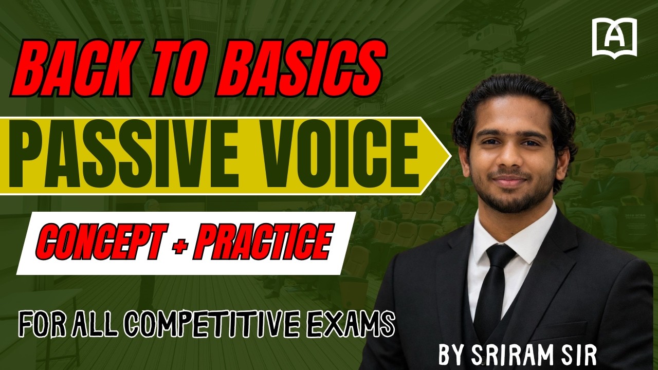 Chapter 7: Active & passive voice for SSC, Railway, Banking & TNPSC | Complete Grammar | Sriram