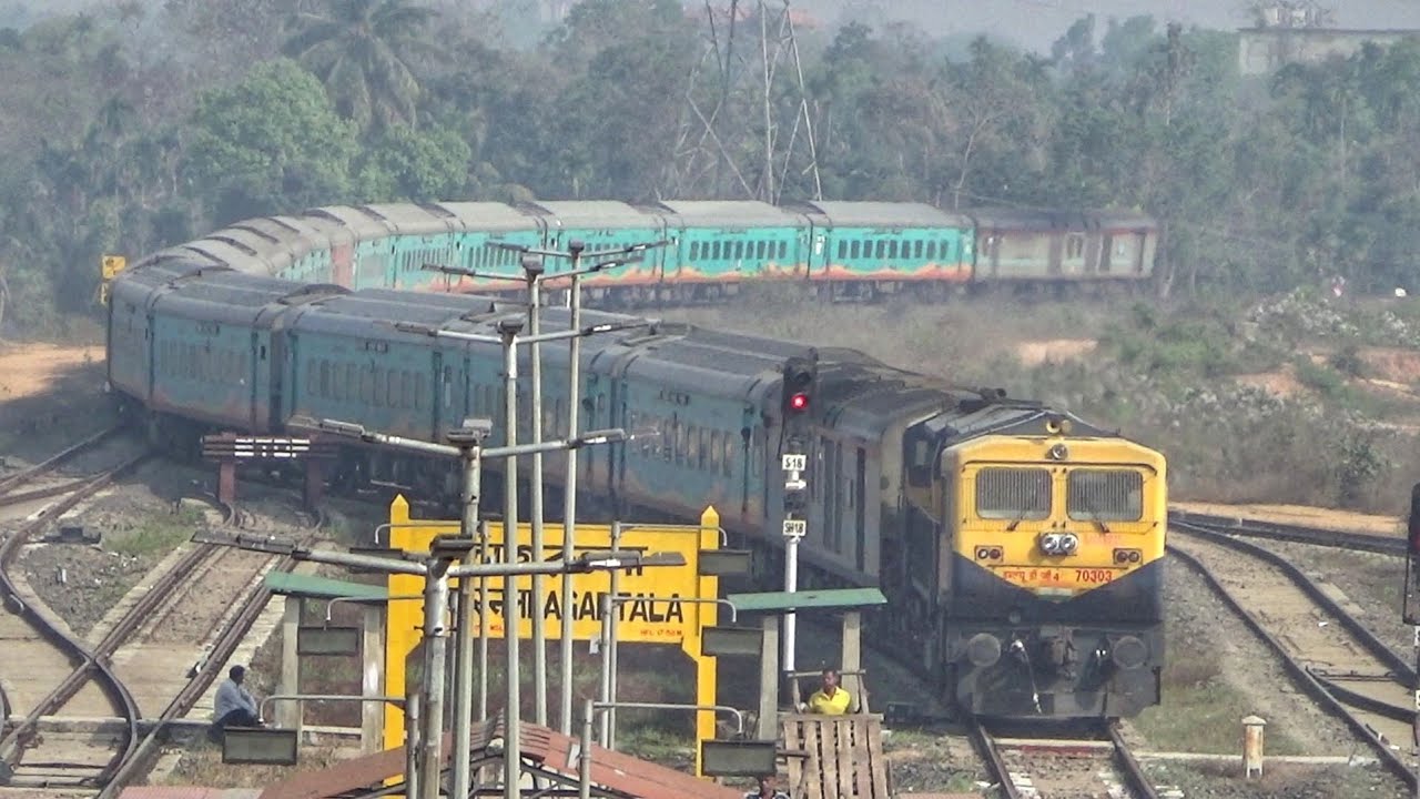 Bengaluru Cantonment–Agartala Humsafar Express 12503 arriving at Agartala