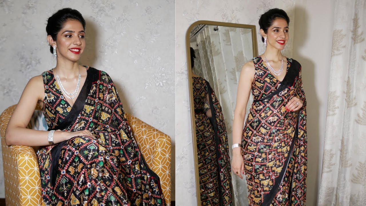 Designer Saree from Scratch + How I styled it!