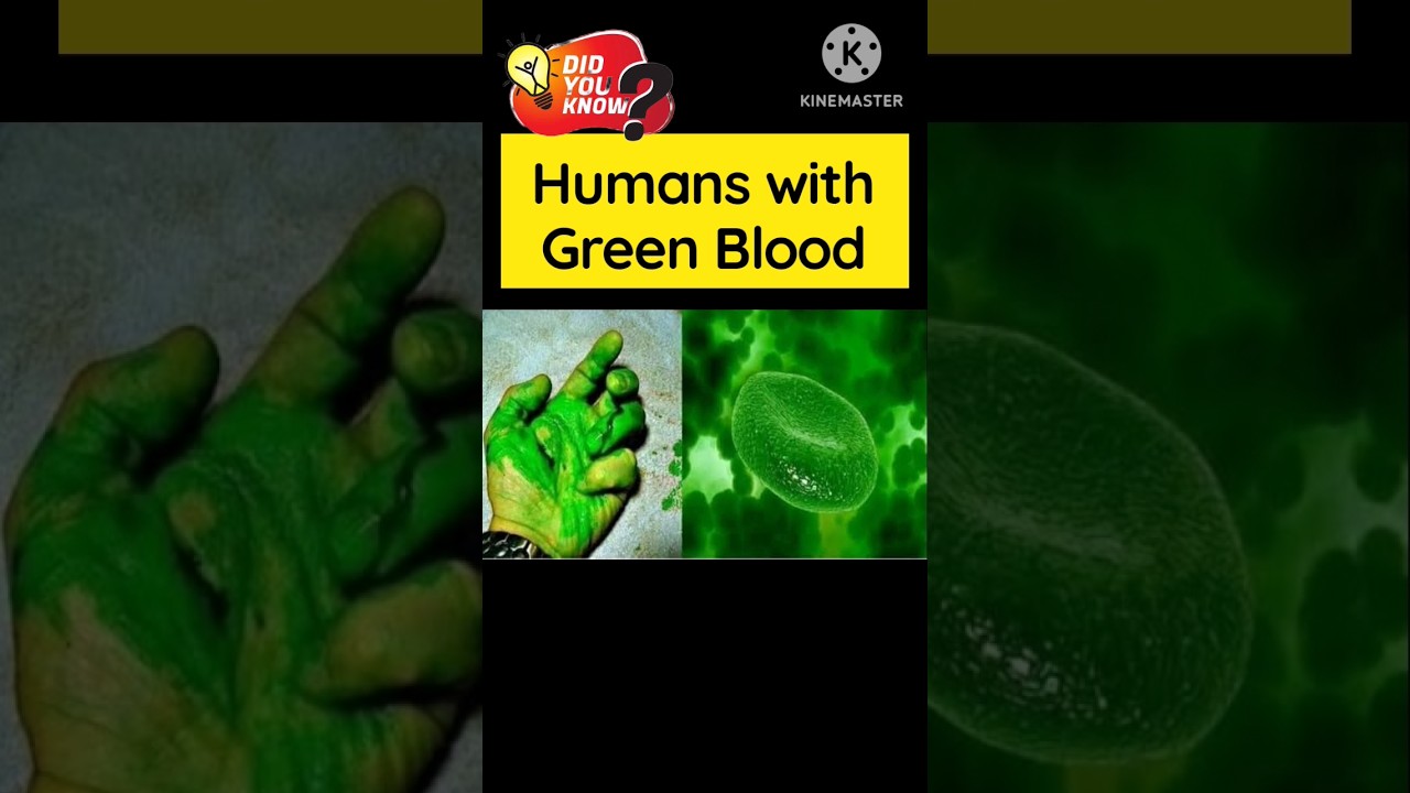 Humans with Green Blood #shorts #trendingshorts #greenblood #blood