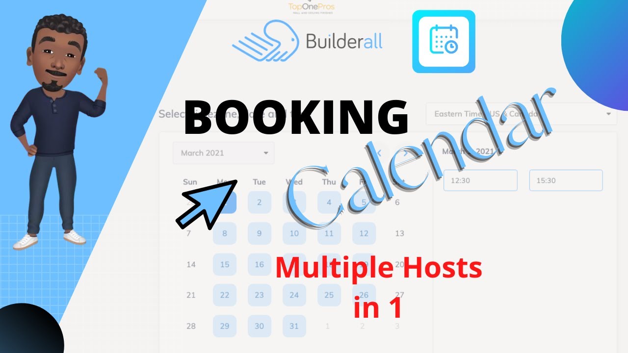 Multi-Hosts in Booking Calendar | Builderall Tutorial For Digital Marketing