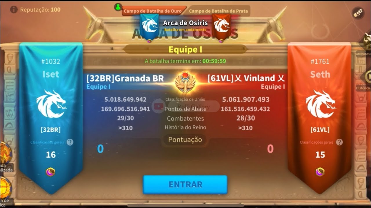 Ark of Osiris #43: [32BR] #1032 vs [61VL] #1761- Rise of Kingdoms