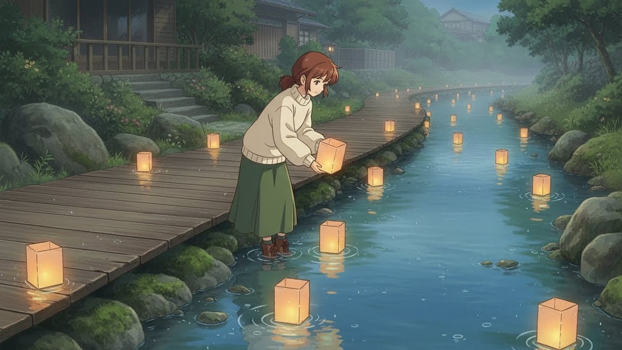 🌧️ Aiko’s Rainy Evening – Gentle Ghibli ASMR 🍂