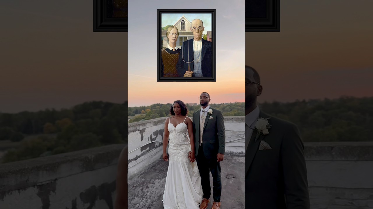 American Gothic wedding inspired shoot