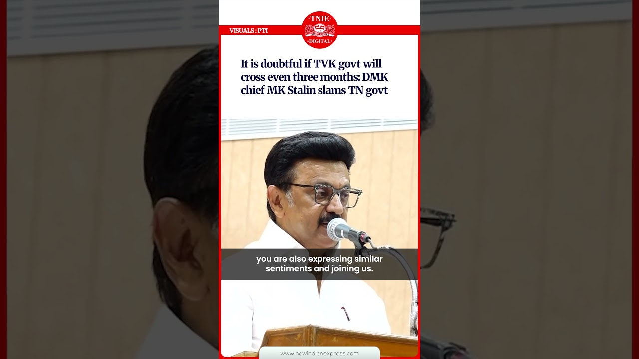 Various criticisms and questions are being raised: DMK Chief Stalin slams TVK govt