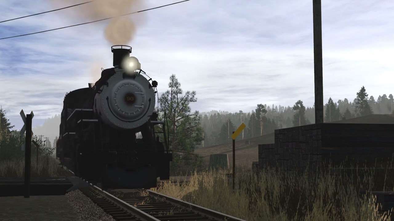 Trainz 2019 : Eagle River #90 with a big passenger train