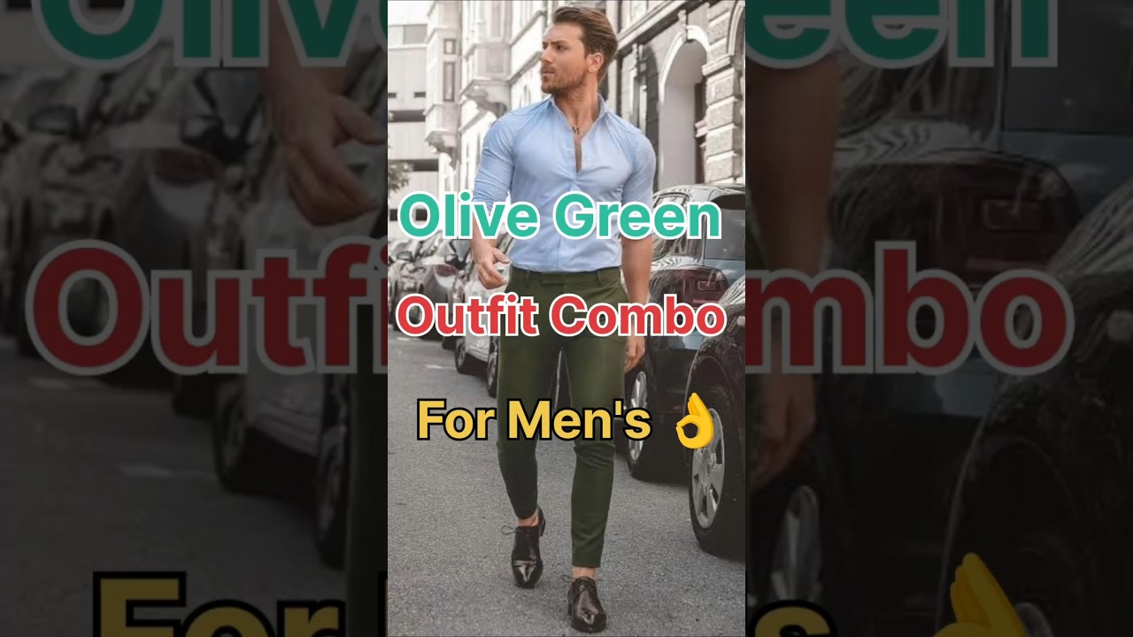 Olive Green Outfit Combo For Men's 👌 #fashion #trending #mensfashion #ytshorts #casual