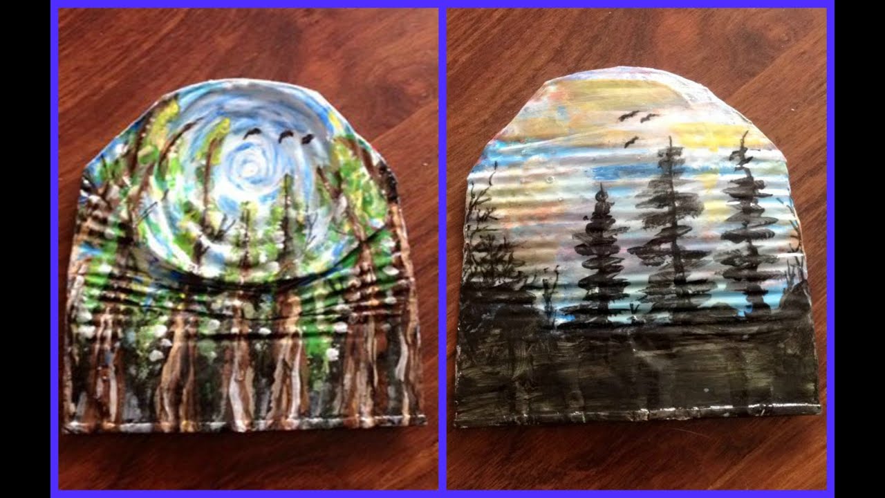 Recycled Tin Can As Canvas!