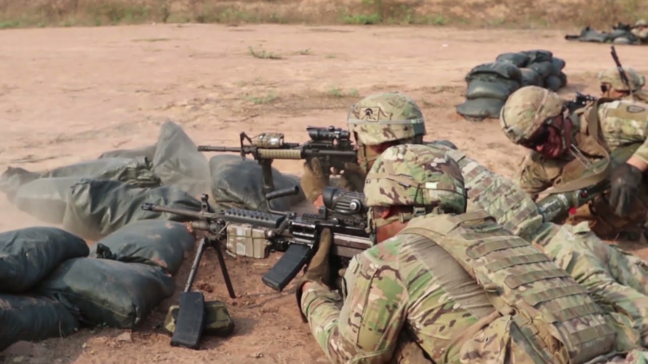US Soldiers - Squad Live Fire Exercise - Thailand