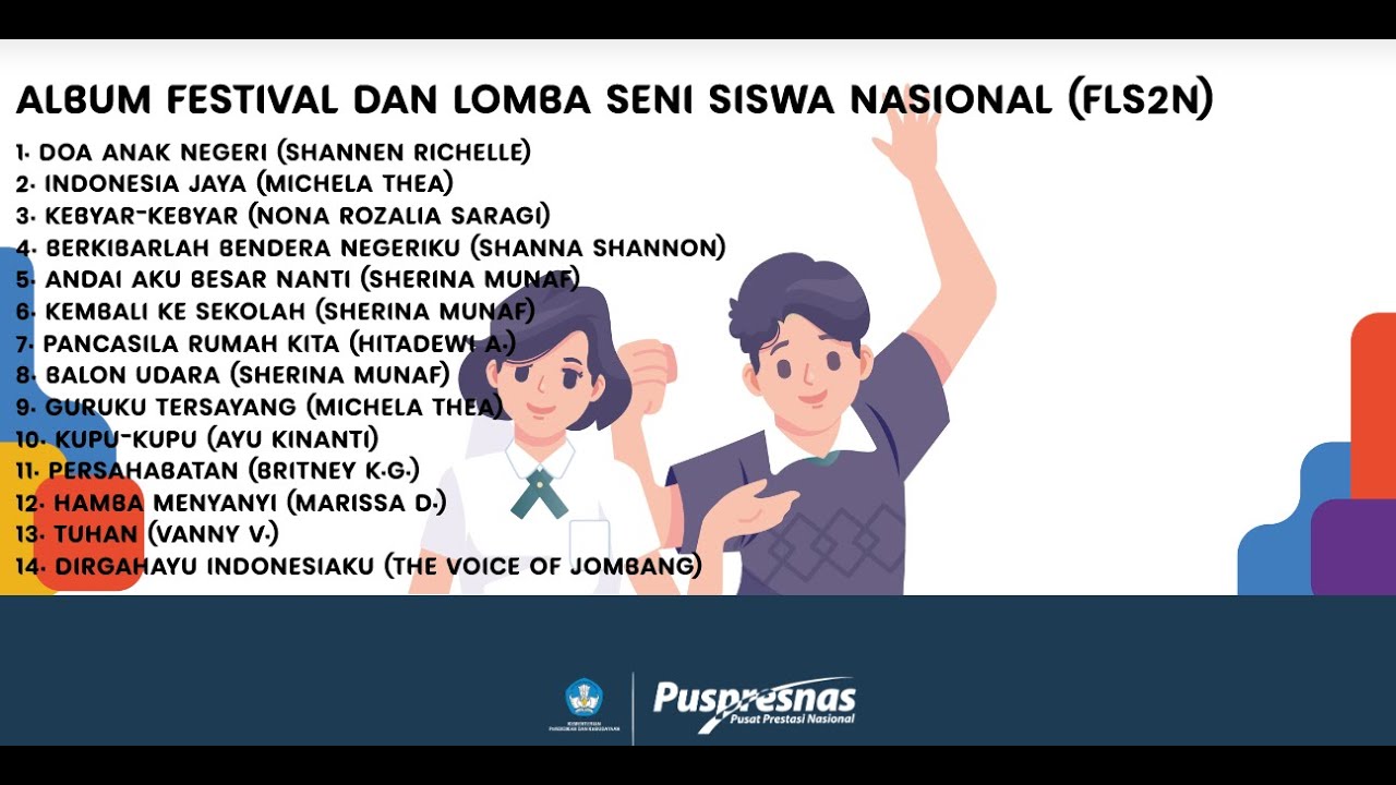 Kumpulan Lagu-lagu Festival dan Lomba Seni Siswa Nasional (FLS2N)