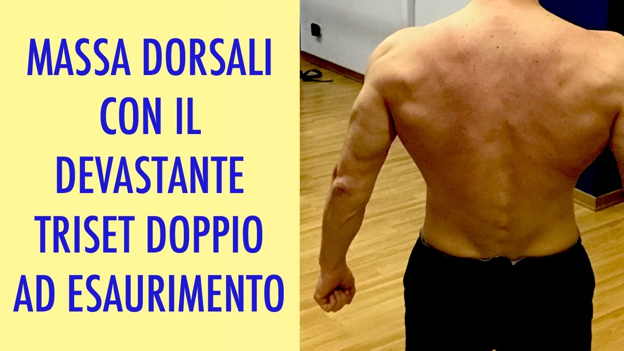 😎 DEVASTO I DORSALI 💪 CON IL TRISET! MASSA DA PAURA!
