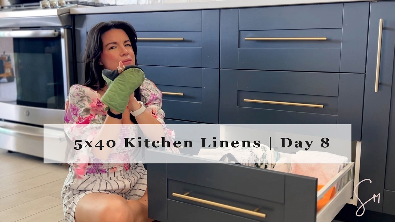 5x40 Decluttering Challenge Day 8 Linens (Kitchen) | 5 Minutes a Day for 40 Days of Lent