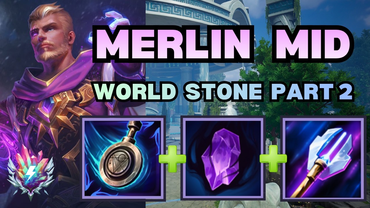 Опять World Stone после нерфа магов в хотфиксе?! &mdash; Геймплей за Мерлина на миду в Smite 2