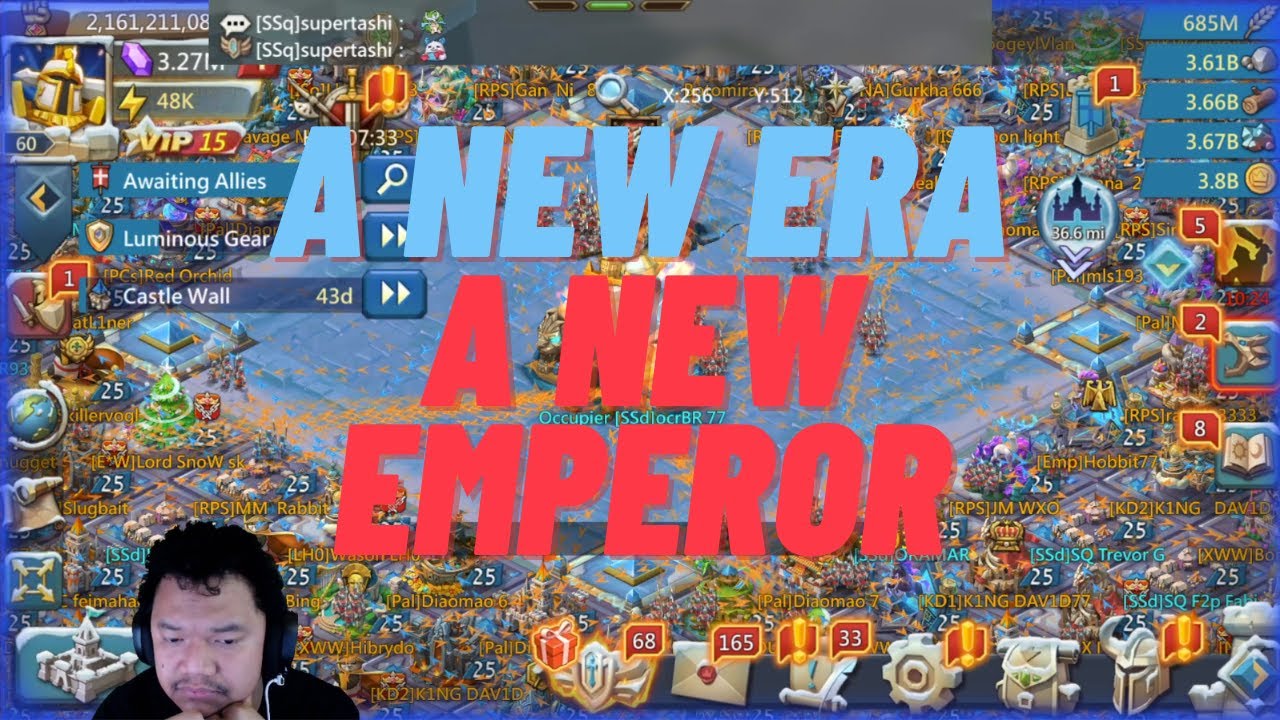 Lords Mobile - The Beginning of a New Era | A NEW EMPEROR! ocrBR 77!