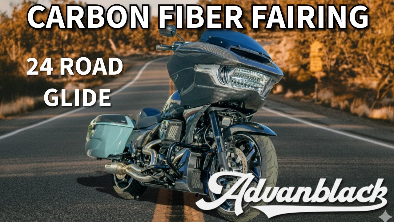 Как установить карбоновый обтекатель Advanblack на мотоцикл Road Glide 2024 года