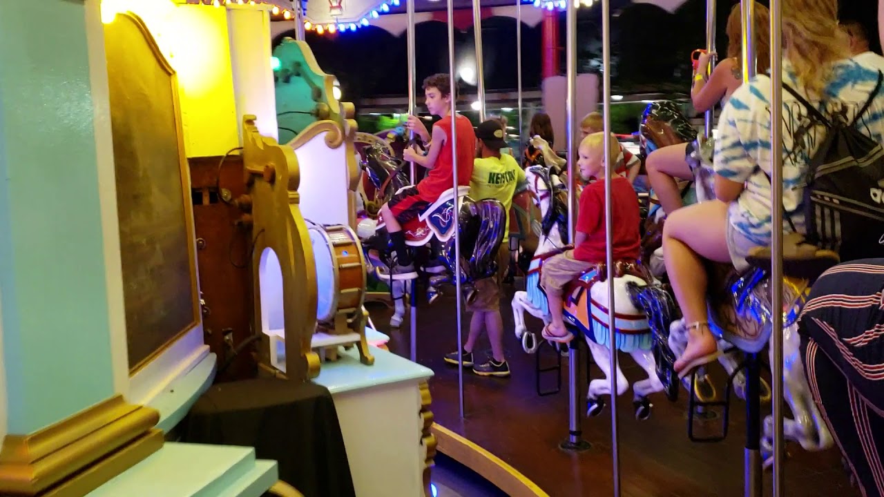 Hershey Park Carousel  - July 5, 2019 - Nighttime Ride