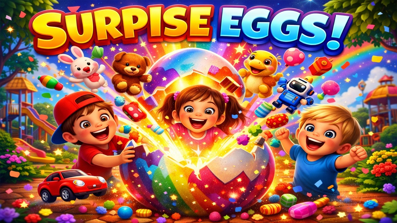 Surprise Eggs Opening Adventure 🥚✨ Giant Magic Eggs with Toys, Candy & Cute Animals for Kids!