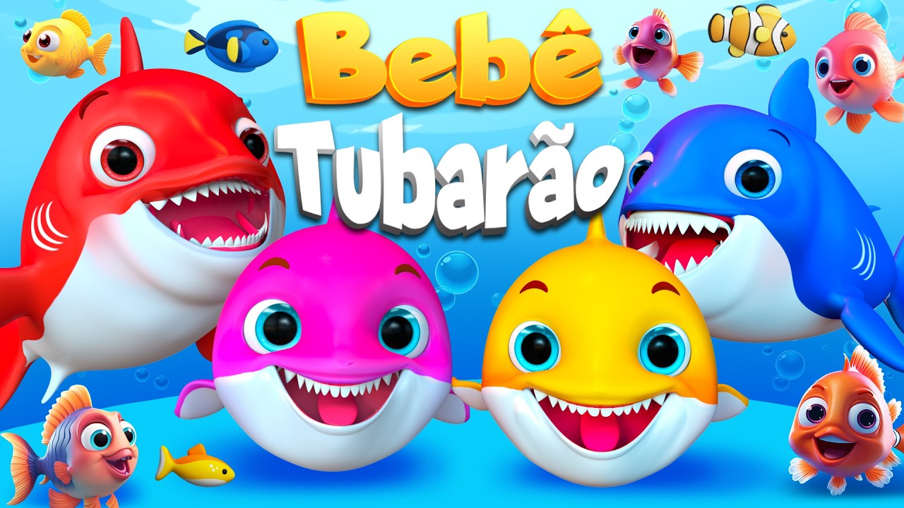 Dez Pequenos Tubar&otilde;es 🦈 | 1 a 10 | M&uacute;sica Infantil | Portugu&ecirc;s - Can&ccedil;&otilde;es Infantis | +Compila&ccedil;&atilde;o