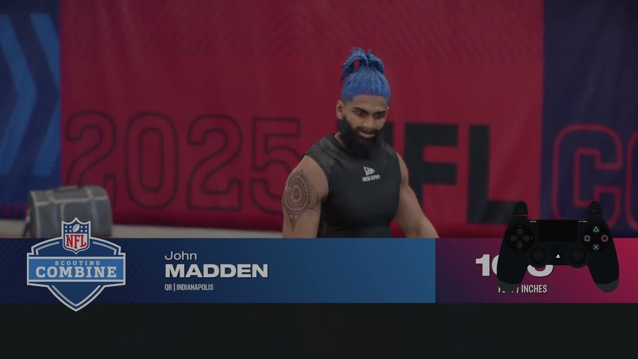 EA SPORTS Madden NFL 26 — Как выполнить прыжок в длину в карьере суперзвезды