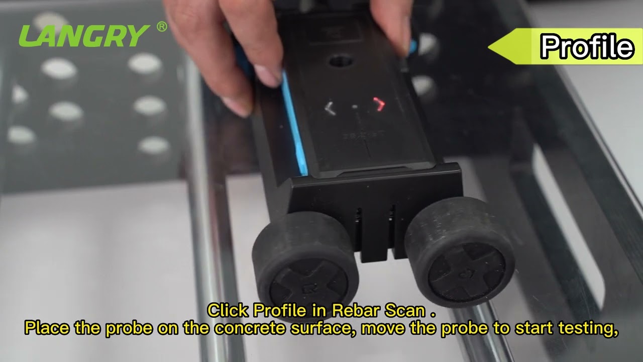Langry operate video of Rebar Scanner LR-G150