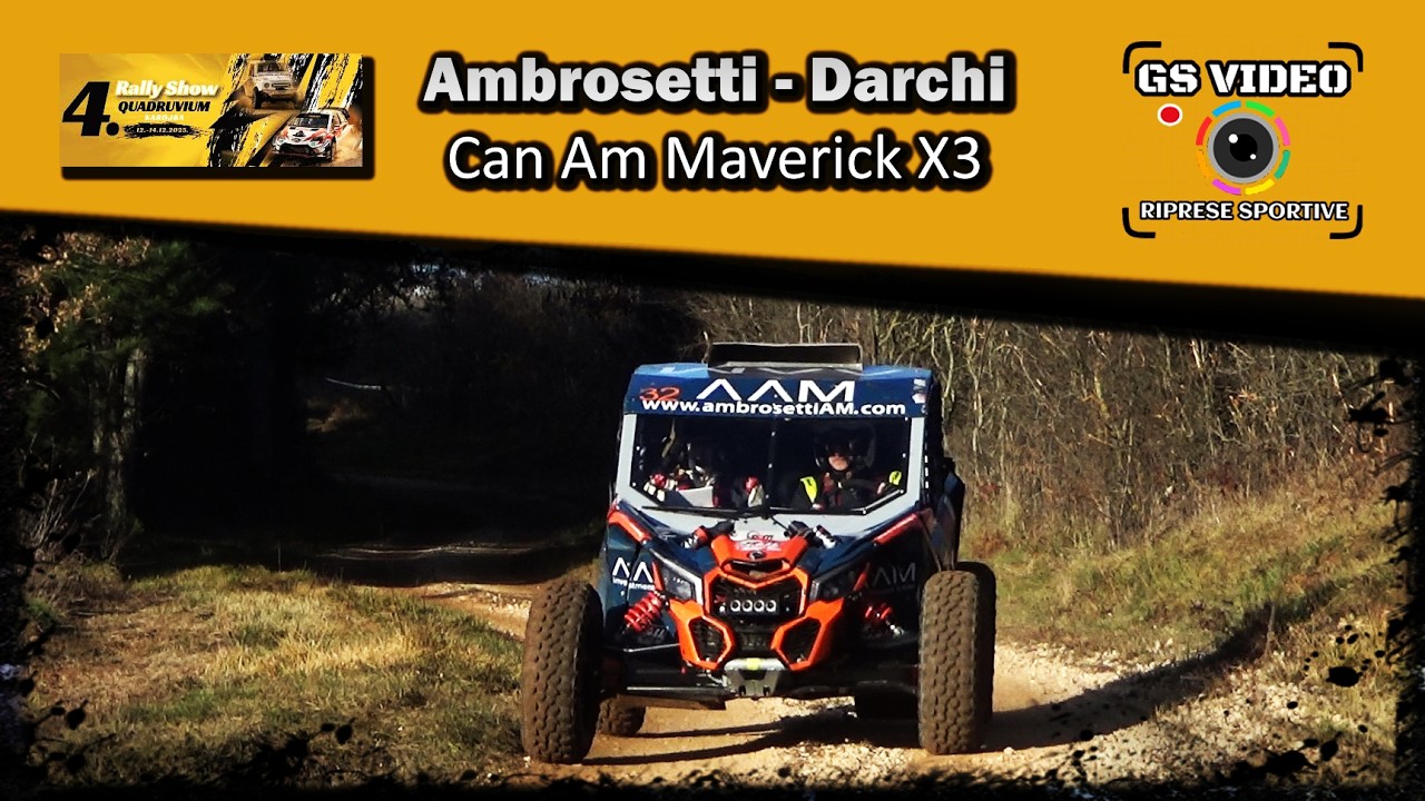 4. Rally Show Quadruvium 2025 | Riccardo Ambrosetti - Cristian Darchi | Can Am Maverick X3