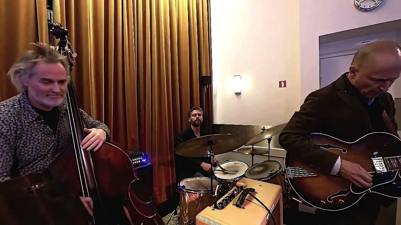 2018 - Harry Happel with Martien Oster guitar, Jos Machtel, JC de Ruwe at Hopper Jazz Antwerpen