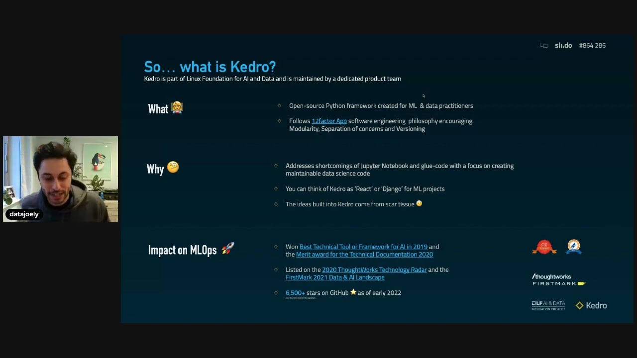 Introduction to Kedro training with Joel Schwarzmann