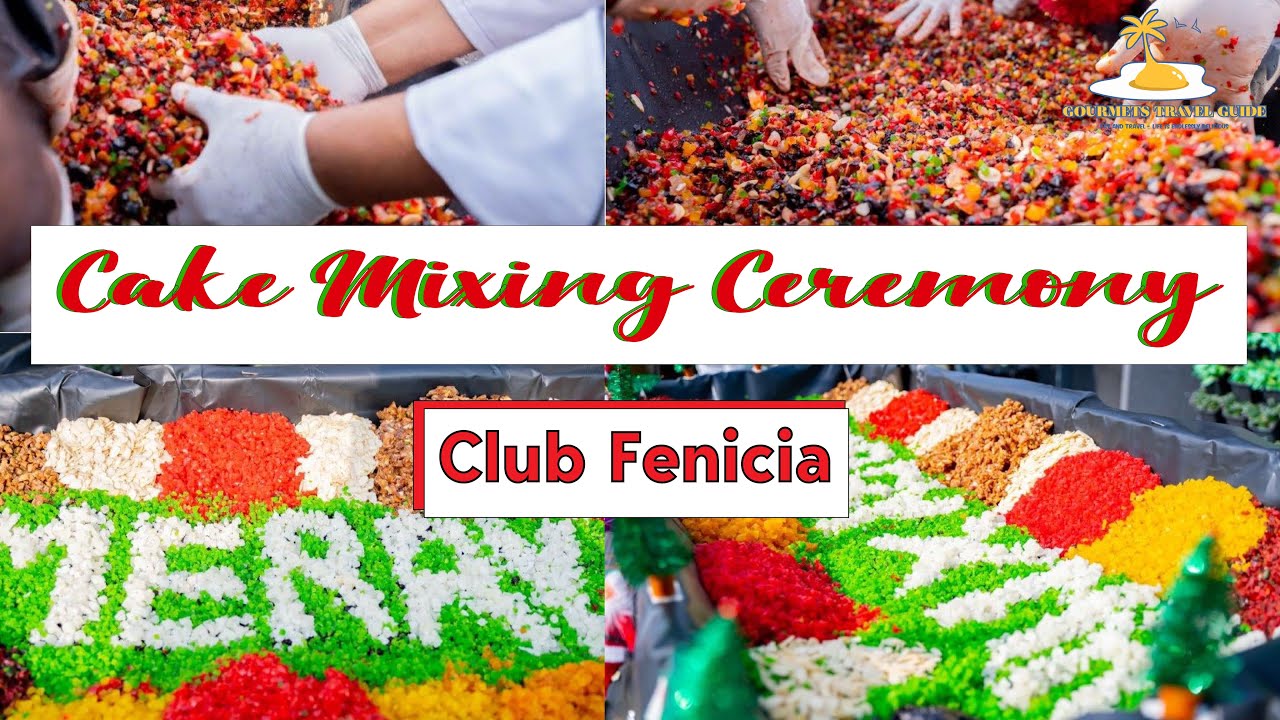 Christmas Cake Mixing Ceremony at Club Fenicia
