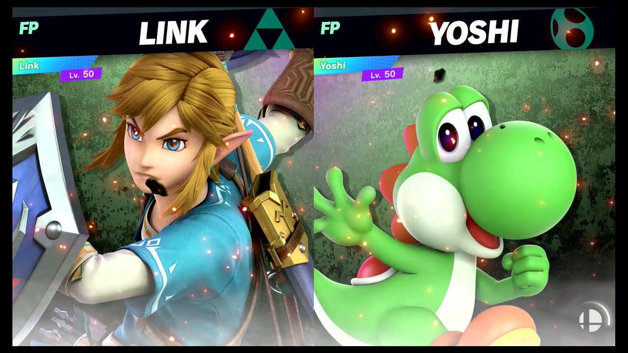 Super Smash Bros Ultimate Amiibo Fights – Link vs the World #5 Link vs Yoshi
