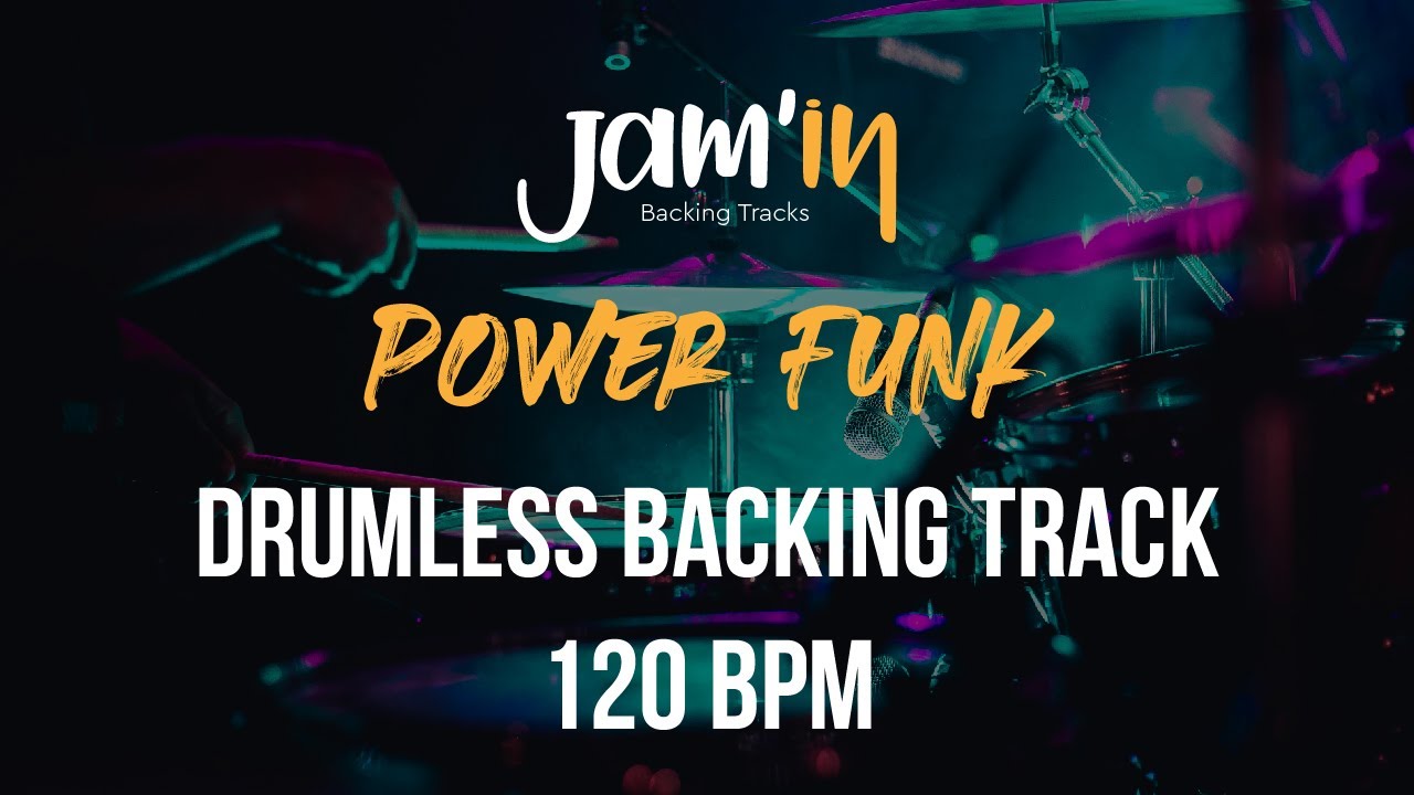 Power Funk Drumless Backing Track 120 BPM
