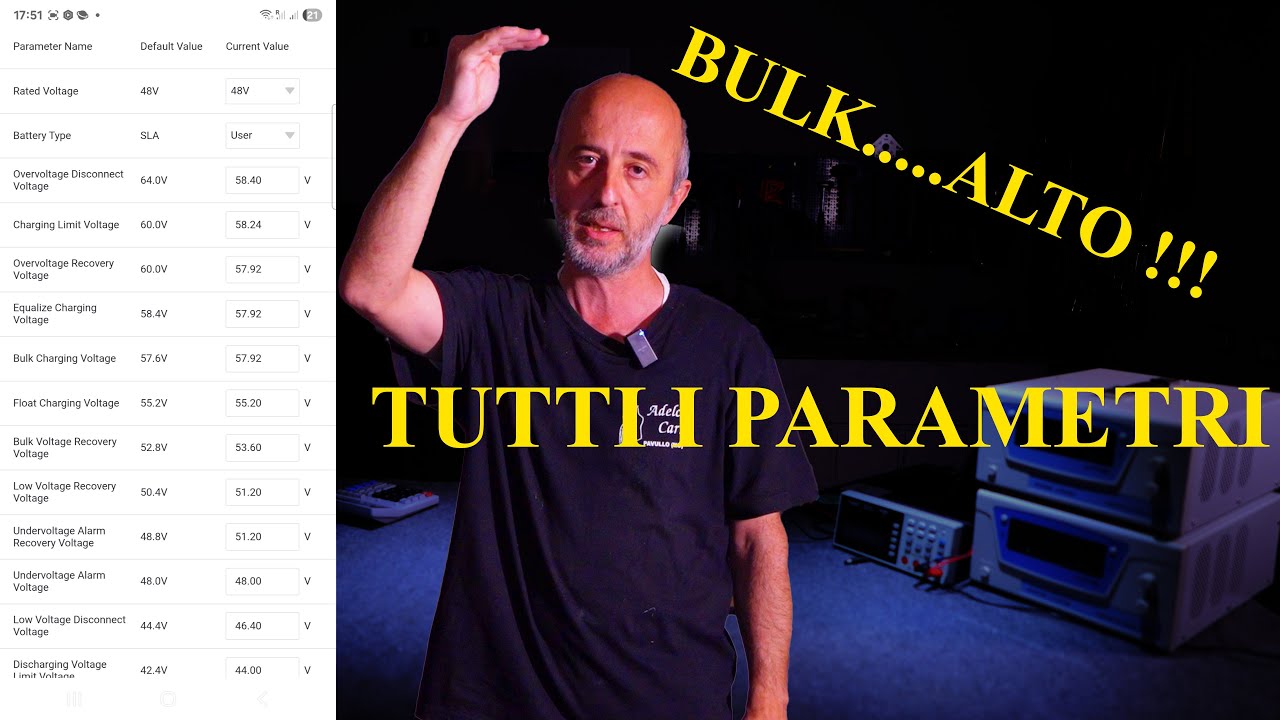 I miei parametri sui regolatori di carica. Epever e altro. Bulk troppo alto? Non credo
