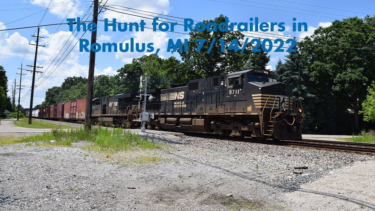The Hunt for Roadrailers in Romulus, MI (7/14/2022)