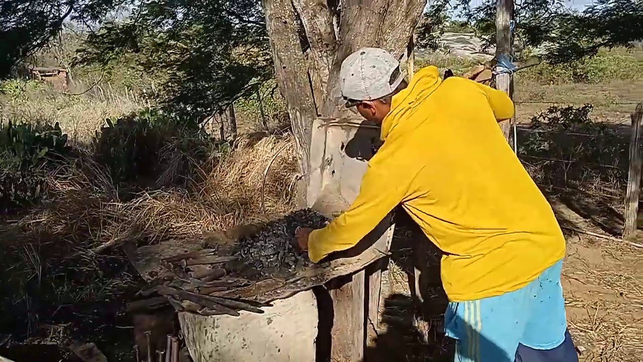 AJEITANDO AS FERRAMENTAS PARA CORTAR PEDRA
