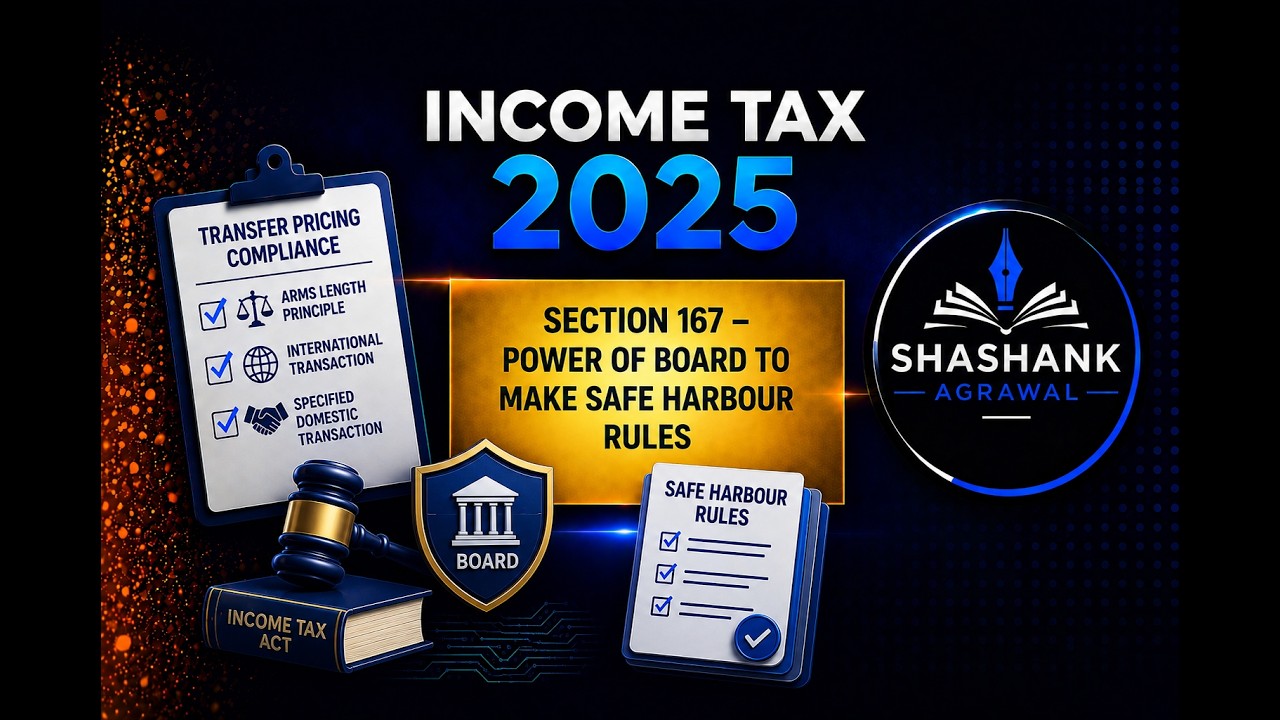 INCOME TAX ACT 2025 | Safe Harbour Rules in Transfer Pricing &ndash; What You Must Know | Section 167